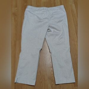 Worthington , Woman's Silver Zipper Front 2 Pocket Dress Pants, Size 18